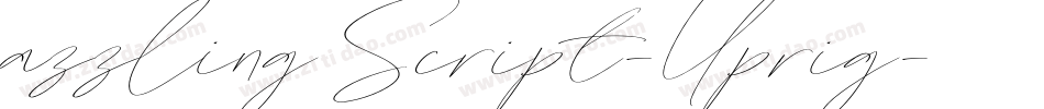 azzling Script-Uprig字体转换